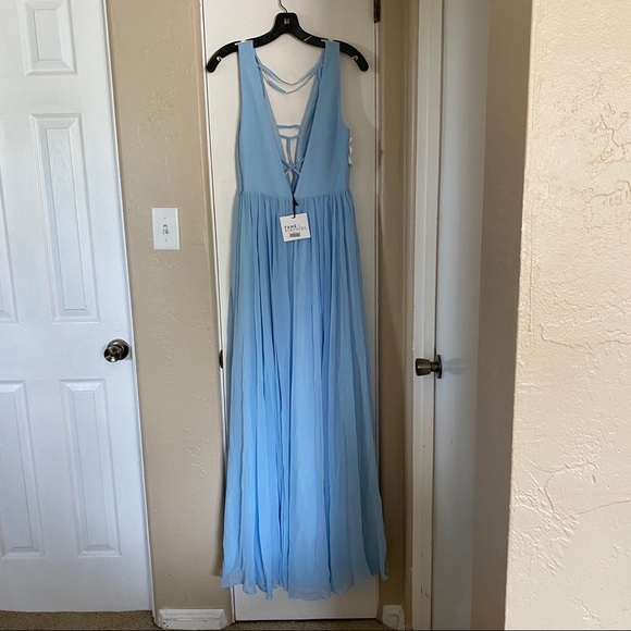 NWT [fame & partners] pale blue summer angel gown - Picture 2 of 10